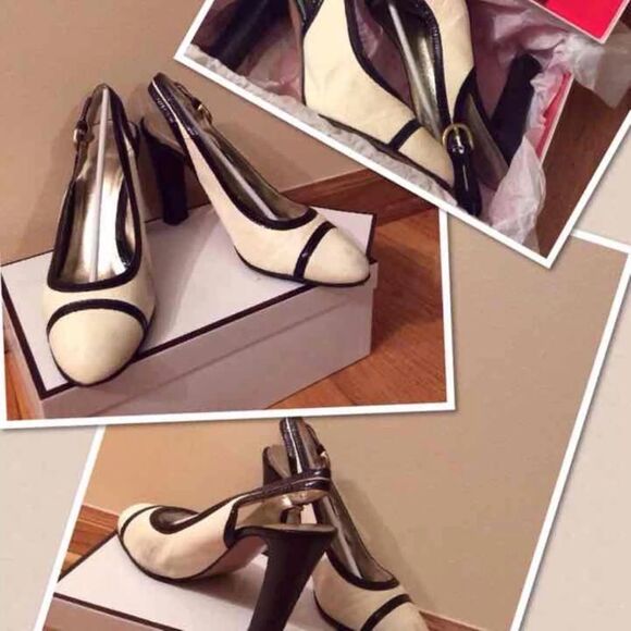 COACH ITALY Cecilia Soft leather Sling back Pump - Picture 1 of 4